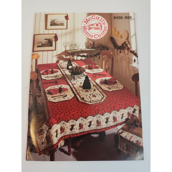 McCall's 8438 Sewing Pattern 1996 Home Decorating Dining Essentials UNCUT - Picture 3 of 9